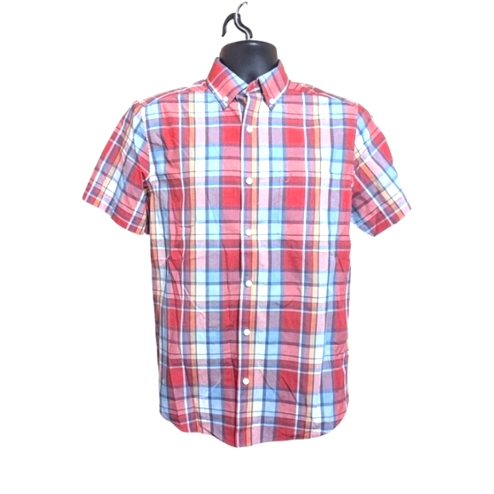 Nautica short sleeve plaid shirt